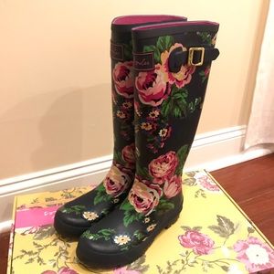 Joules Floral Rain Boots